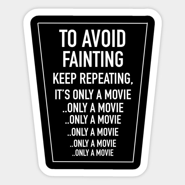 It's Only A Movie Sticker by VideoNasties